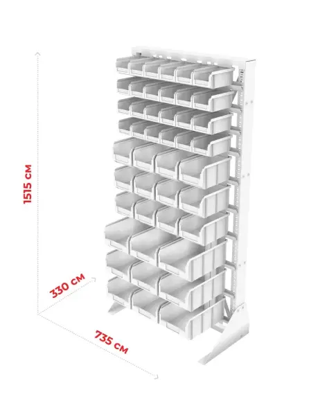Стойка 735х1500 Стелла-техник А1-04-03-03 односторонняя
