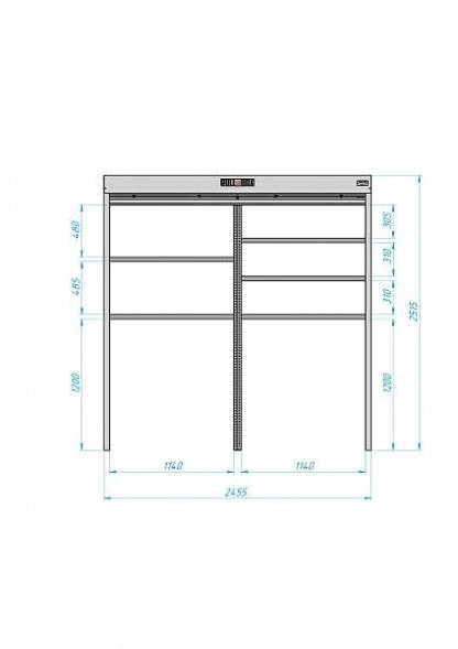 Роллетный шкаф ROLL-BOX SIMPLE Plus 24.05.23.V2-1