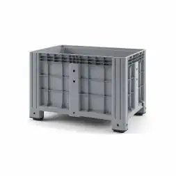 Крупногабаритный сплошной пластиковый контейнер на ножках IBOX, 1200х800x800 мм, серый [11.602F.92.PE.C10]