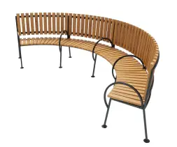 Скамейка стальная «Округ» Для беседки «Физалес» 8680 мм