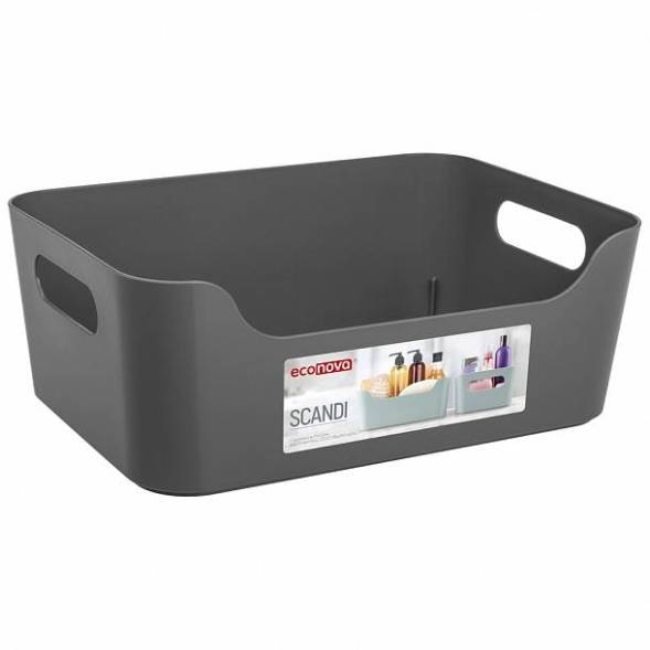 Корзинка универсальная SCANDI, 10л, серый