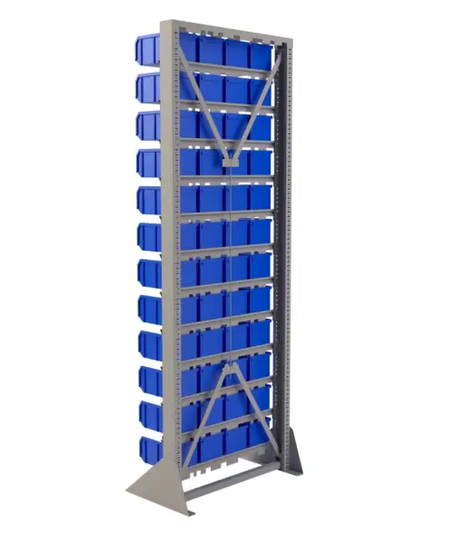 Стойка Стелла-техник односторонняя D1-00-12-00 с ящиками, 2020х735 мм