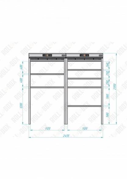 Роллетный шкаф ROLL-BOX SIMPLE Plus 24.05.24.V1-2