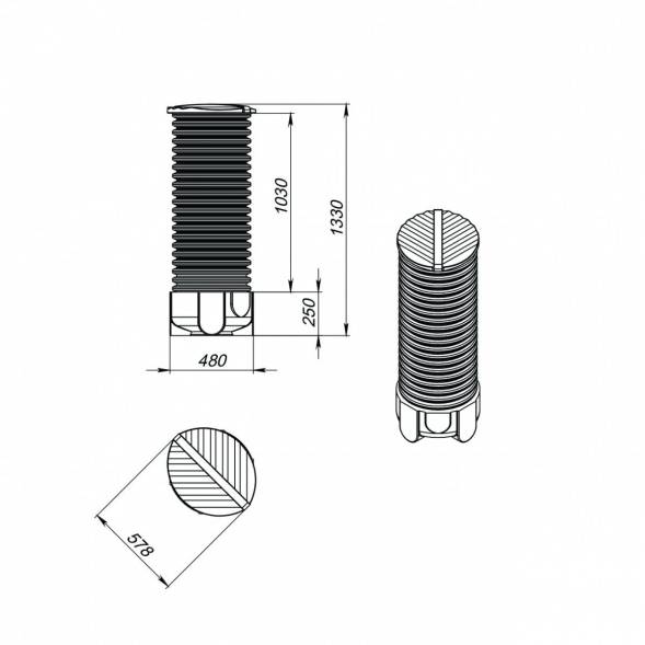 Колодец дренажный 1,5 м