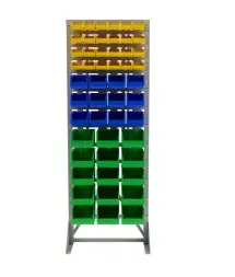 Стойка Стелла-техник односторонняя D1-05-04-04 с ящиками, 2020х735 мм