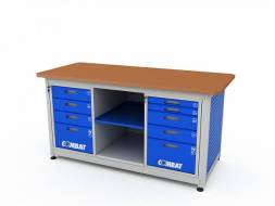 Верстак ДВК с 2 тумбами COMBAT 2405.1830