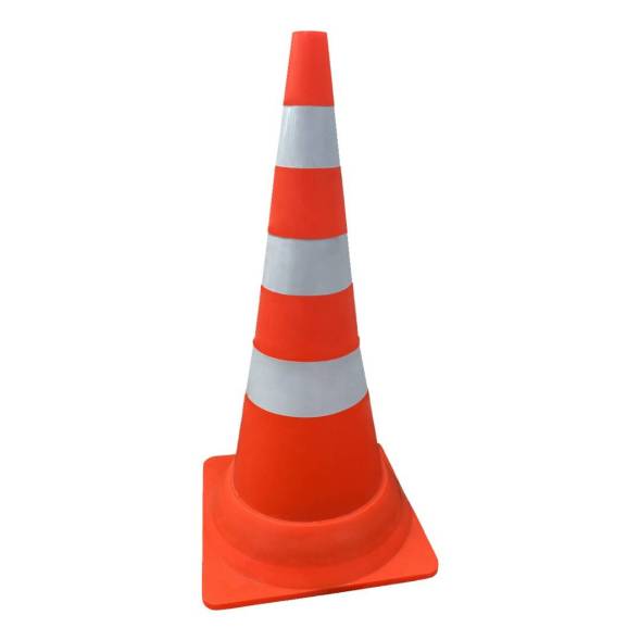 Конус дорожный 750 мм, 3 светоотражающих полосы, утяжелитель