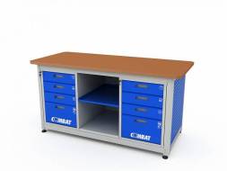 Верстак ДВК с 2 тумбами COMBAT 2404.1830