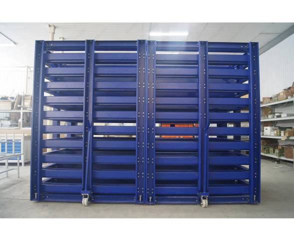 Стеллаж для горизонтального хранения листового металла, 3000х1500 мм, 5 ярусов, синий [КГ049515]