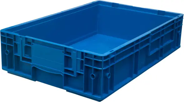 Ящик перфорированный 594x396x148 мм, 25,3 л, голубой