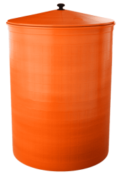Бочка пластиковая садовая для дождевой воды и полива, 300л, терракотовый [351]