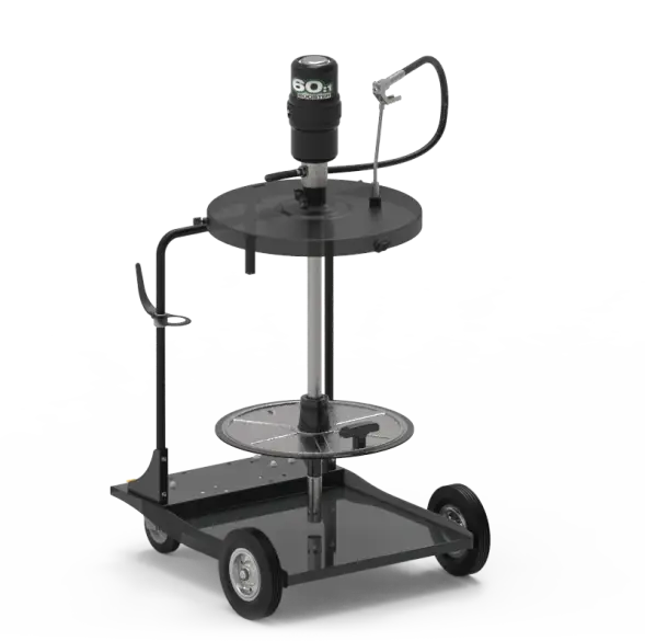 Мобильный комплект для смазки, для бочек 185 кг (насос 60:1, пист.,катуш., крышка,сл. пласт.)