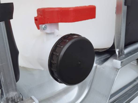 Еврокуб (IBC-контейнер) на деревянном поддоне UN с широким краном 80 мм, 1000 л, белый [UC 1000 дп UN (ШК)]