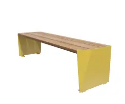 Скамейка стальная «Монс» без спинки 1,8 м