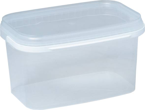 Ведро пластиковое с крышкой, 3 л, прозрачный [5121]