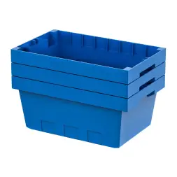 Контейнер пластиковый вкладываемый INSTORE, 490х300х210 мм, синий [KV 5321]