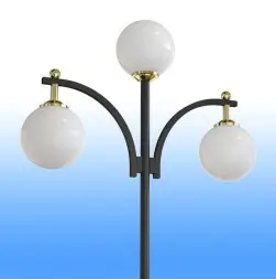 Стальной фонарный столб Т-12-3 со светильником 6,161 м