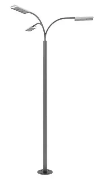 Стальной фонарный столб «Техно3-Э» со светильником 5,2 м (120 Вт)