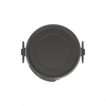 Бочка пластиковая с металлическим обручем и ручками, 30 л, синий [БП30.02/04]