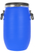 Бочка пластиковая с металлическим обручем и ручками, 30 л, синий [БП30.02/04]