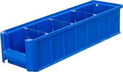 Лоток (контейнер) полочный для мелких деталей и компонентов SK, 400х117х90 мм, синий [SK 4109]