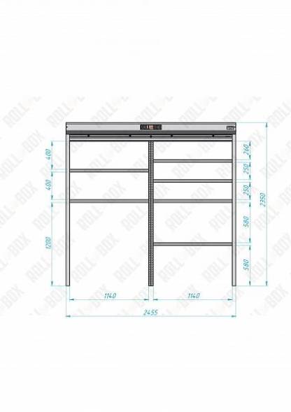 Роллетный шкаф ROLL-BOX SIMPLE Plus 24.07.24.V1-1