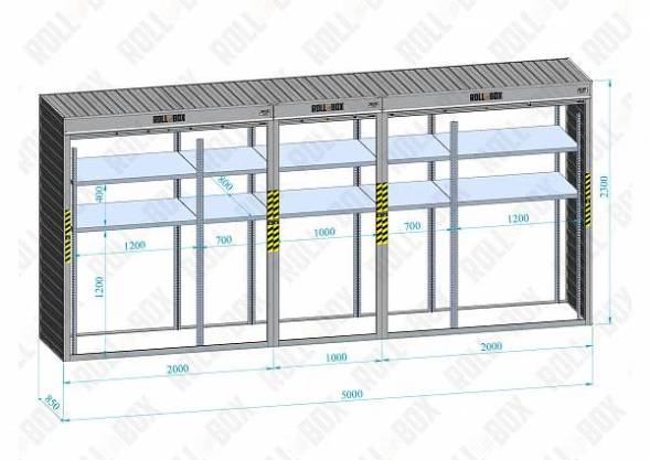 Шкаф в паркинг ROLL‑BOX IN STOCK XL-3.1