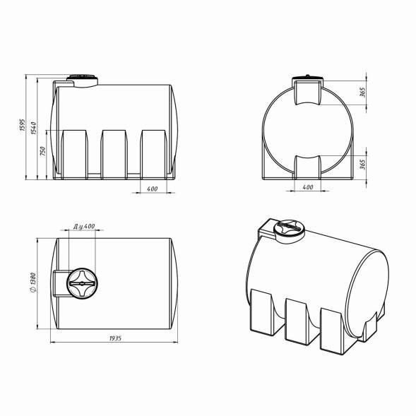 Емкость R ЭВГ 3000л