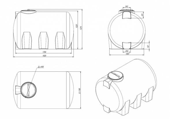 Емкость H 2000 л
