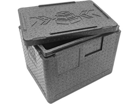Термобокс пенополипропиленовый с крышкой STP Normal, 400х300х320 мм, 22 л, 40 кг/м3