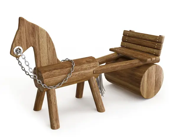 Игровой элемент ARTWOOD «Лошадка с повозкой»