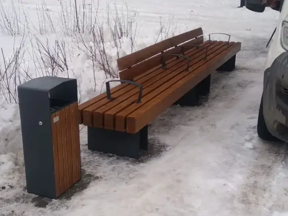 Скамейка стальная «Лондон» 2,5 м