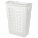 Корзина для белья с поворотной крышкой узкая, белая