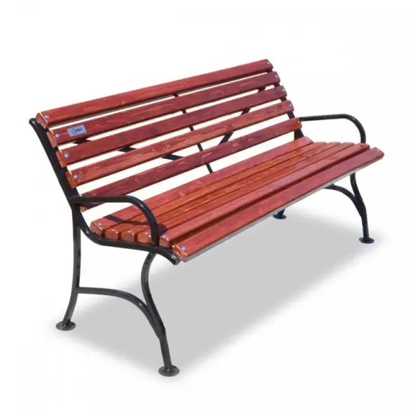 Скамейка стальная «Элегант» 3,0 м (3 опоры)