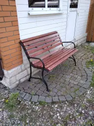 Скамейка стальная «Элегант» 3,0 м (3 опоры)