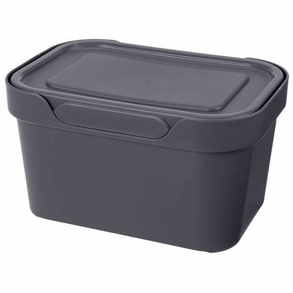 Ящик с крышкой универсальный Luxe, 1,9л, серый