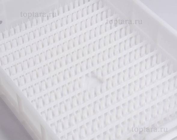 Ящик пластиковый для гидропонной выгонки цветов без клапана, 600х400х190 мм, белый [600400190-06]