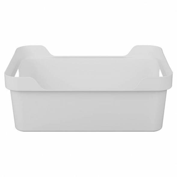 Ящик с крышкой универсальный Luxe, 12л, светло-серый