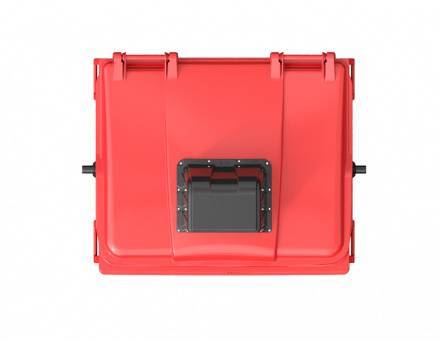 Контейнер пластиковый для мусора (ТБО/ТКО) перфорированный, 1100 л