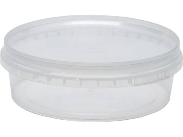 Контейнер пластиковый круглый, 250мл, 122 мм