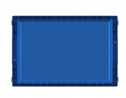 Контейнер пластиковый вкладываемый INSTORE, 600х400х325 мм, синий [KV 6432]