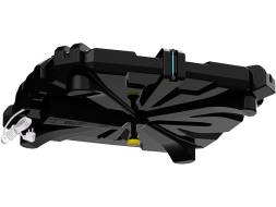 Бак пластиковый для летнего душа с подогревом, 110 л, черный [Б-110(М) с подогревом]