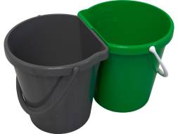 Система многофункциональная для уборки и отходов, 24л, серый, зеленый