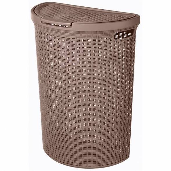 Корзина для белья Eco Style, 45л, коричневый