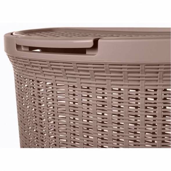 Корзина для белья Eco Style, 45л, коричневый