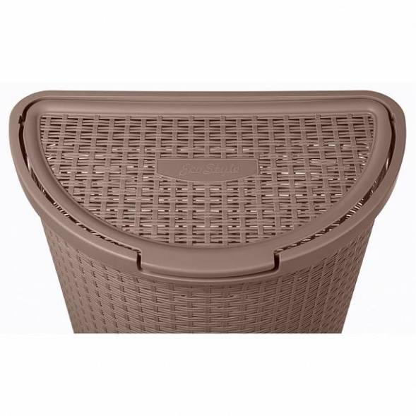 Корзина для белья Eco Style, 45л, коричневый