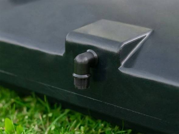 Бак пластиковый для летнего душа, 100 л, черный [Б-100]