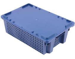 Пластиковый ящик 600х400х200 перфорированные стенки