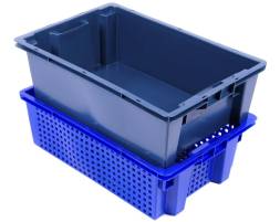 Пластиковый ящик 600х400х200 перфорированные стенки