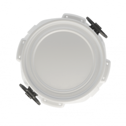 Бочка пластиковая с резьбовой крышкой Quadro, 52 л, белый [БП52.04/04]